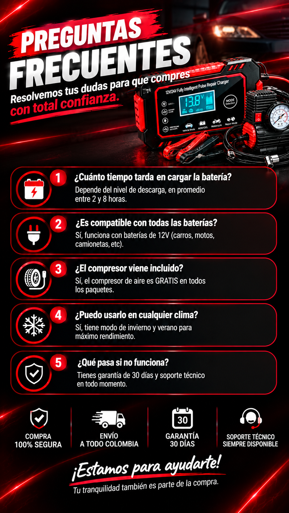CARGADOR DE BATERIA VOLTX